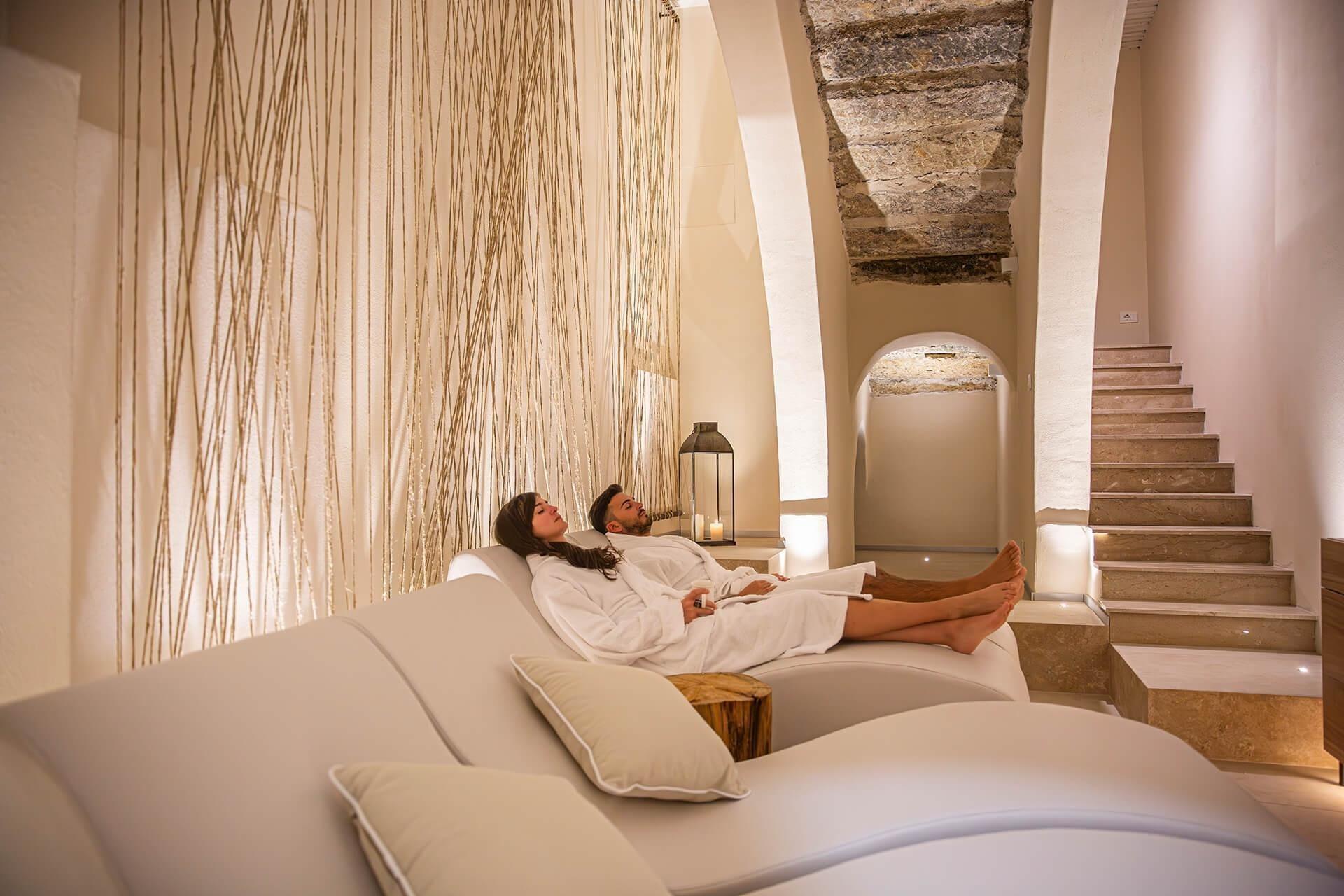 SPA en Sicile avec espace de détente et coin tisanes